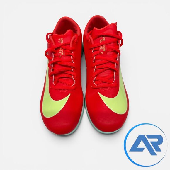 Nike Triple Jump Elite 3  Men\'s Size 12 Crimson Lime Spikes HV6425-600